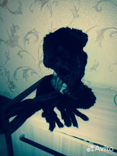 Вязанный капор