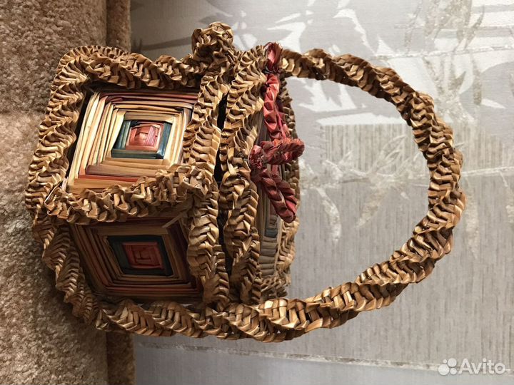 Корзинка старинная ручной работы