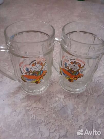 Пивные кружки и бокалы новые