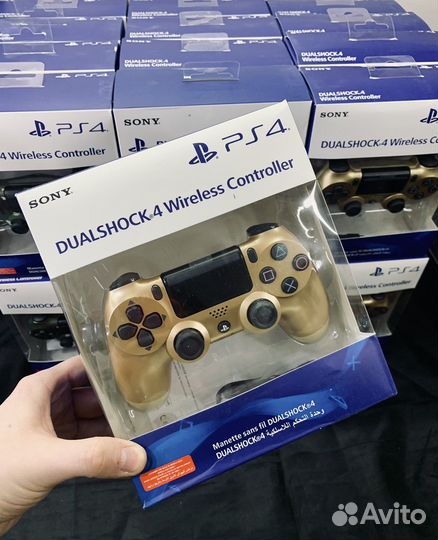 Джойстик геймпад Sony PS4, золото, новый