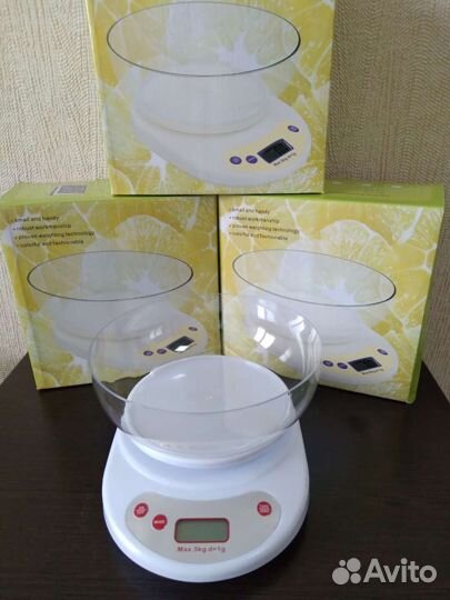 Весы электронные кухонные с чашей. Новые