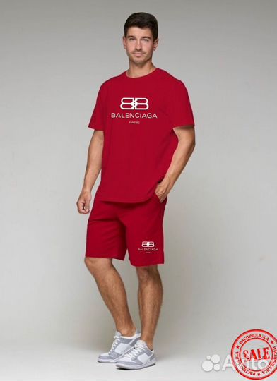 Спортивный костюм balenciaga (футболка+шорты)