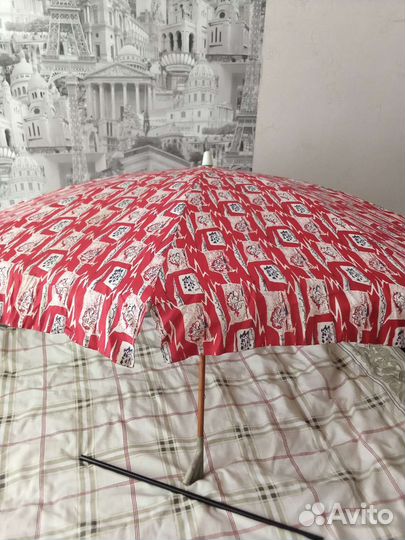 Зонт ретро хлопок, большой. Фаб.Заря.Одесса.ссср