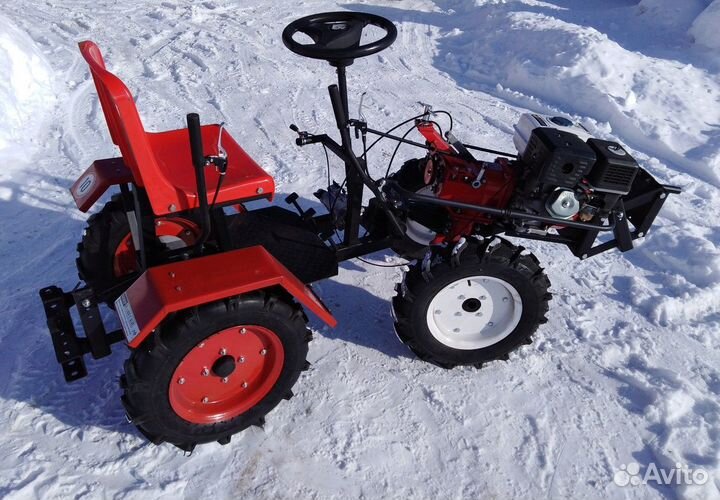 Адаптер задний с рулем ам-3 для мотоблока