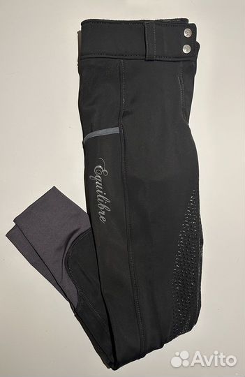 Бриджи для верховой езды с силиконовой леей