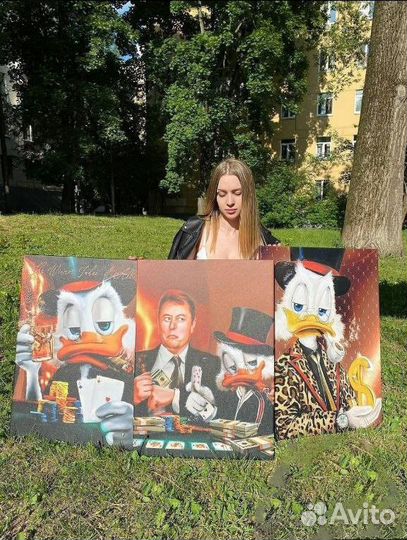 Картина на холсте скрудж макдак