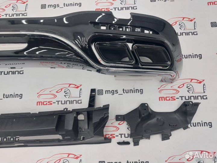 Диффузор с насадками S-Class W222 стиль 63 Рест