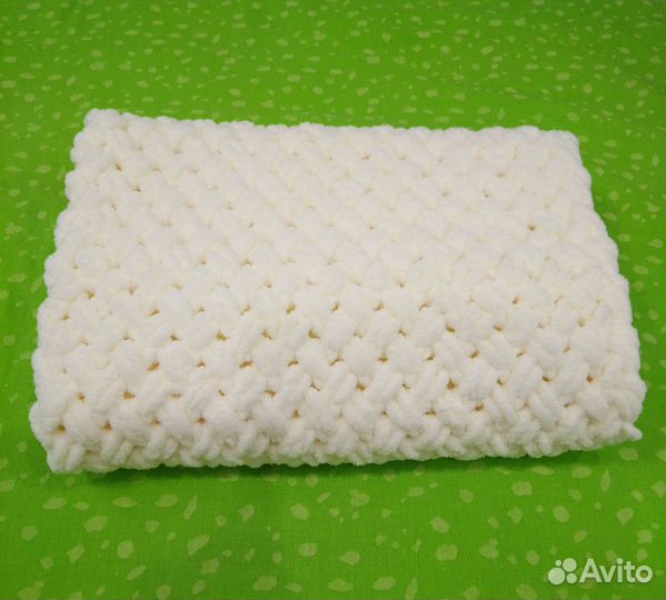 Вяжу плюшевые пледы