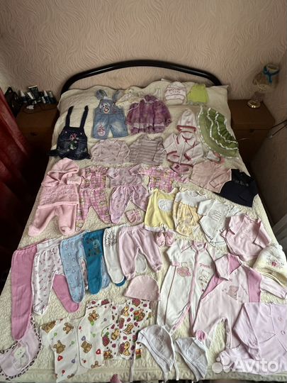 Вещи пакетом на девочку от 0