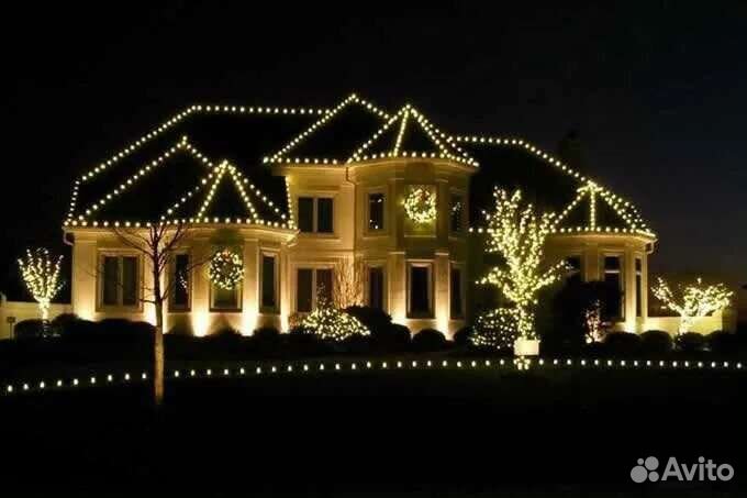 Новая уличная гирлянда Feron cl25-25 с лампочками