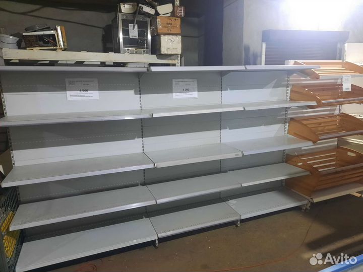 Стеллажи торговые металлические для магазина