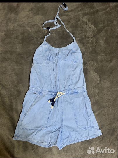 Джинсовый комбинезон женский