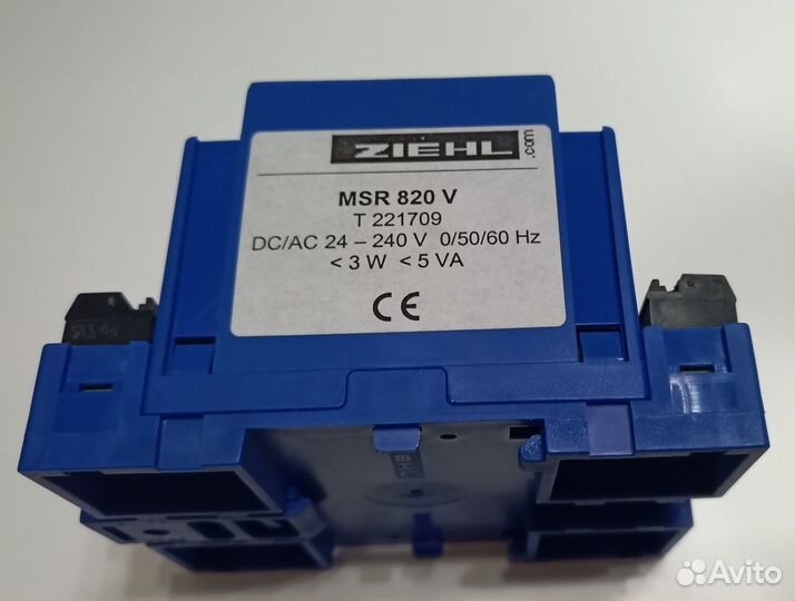 MSR 820 V - PTC-резисторное реле. 8 цепей контроля