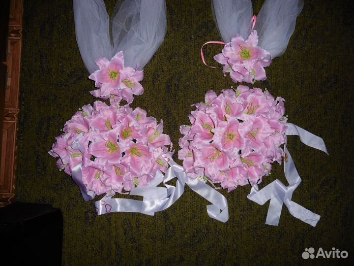 Свадебные украшения на авто