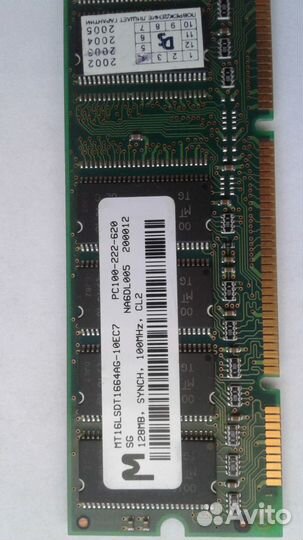 Модуль памяти sdram 128 мб 100 Мгц