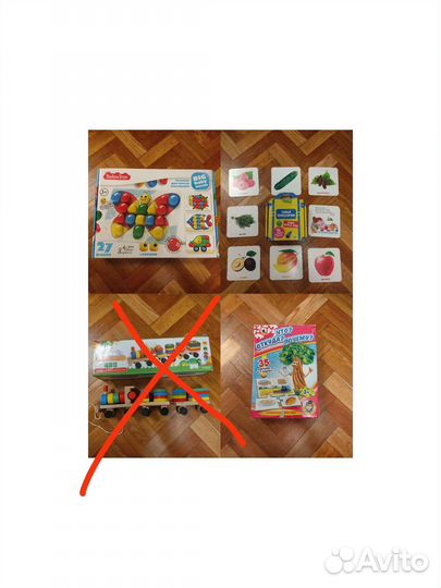 Мозаика, карточки, сортер, пазл для малышей