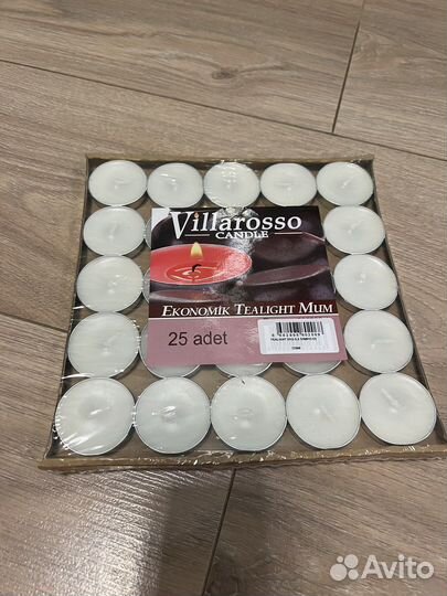 Свечи чайные 10-25 штук