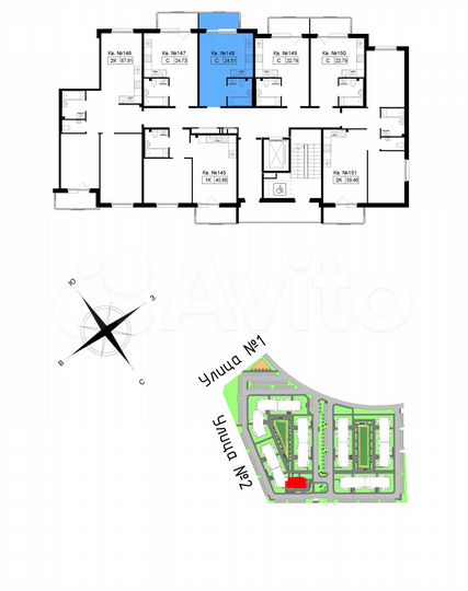 Квартира-студия, 25,7 м², 2/5 эт.