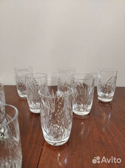 Стопки и графин хрустальные СССР