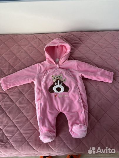 Вессений осенний комбинезон 56-62-68 для девочек