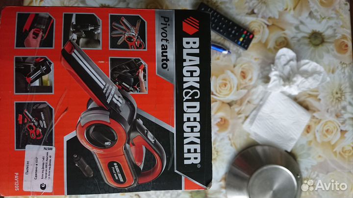 Автомобильный пылесос black decker