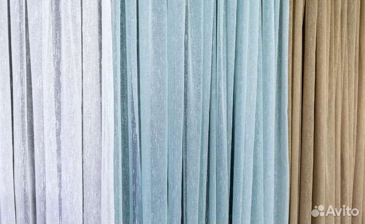 Тюль новый готовый лён Цена с пошивом Екатеринбург