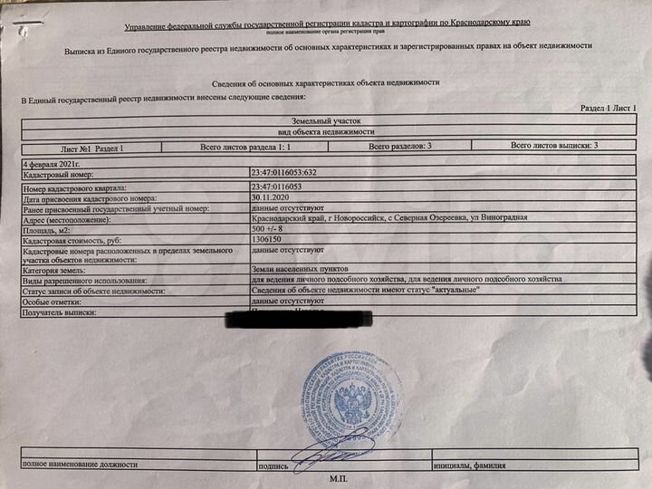 Участок 5 сот. (ИЖС)