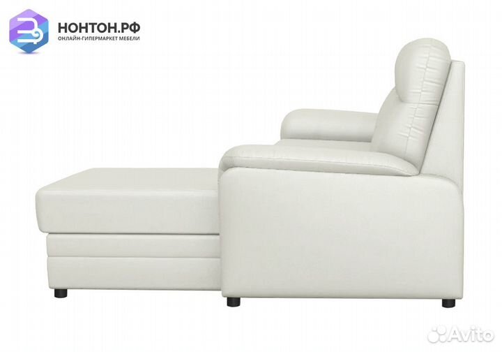 Диван угловой дельфин Омега 2-1 молочный