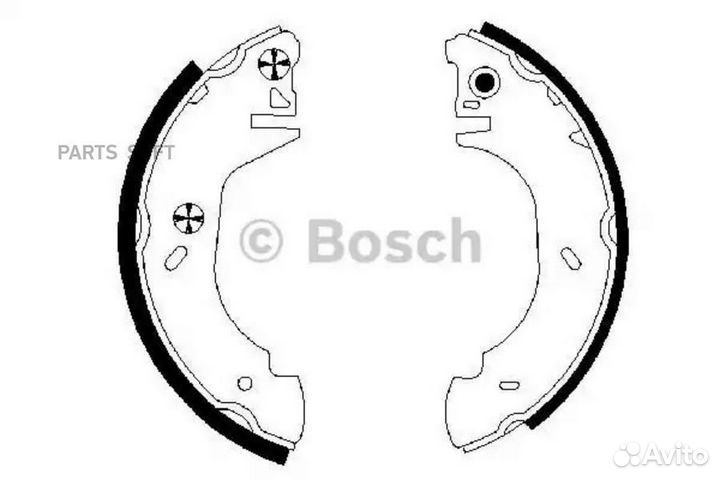 Bosch 0 986 487 524 Колодки барабанные ford transi