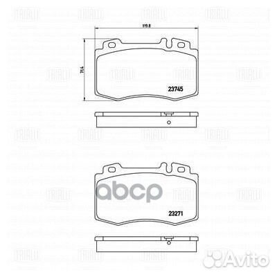 Колодки тормозные mercedes C209/W203/W211/W220