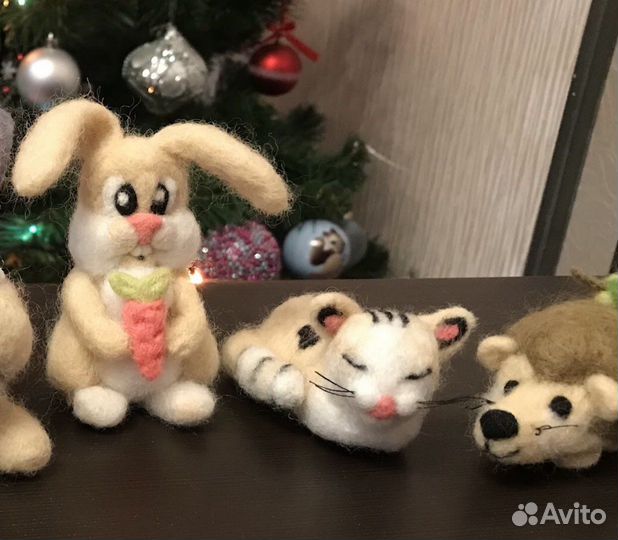 Игрушки из шерсти,ручная работа