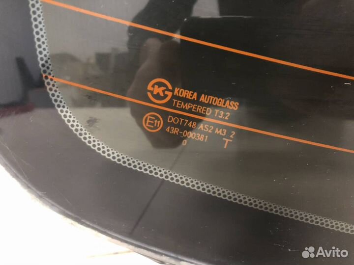 Стекло заднее Hyundai Solaris 2010-2017