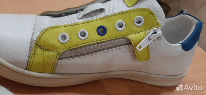 Кеды детские кожаные р.36