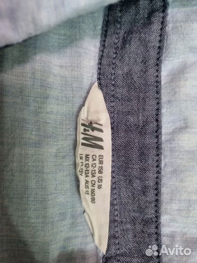Рубашка школьная для мальчика H&M 158 (12-13 лет)