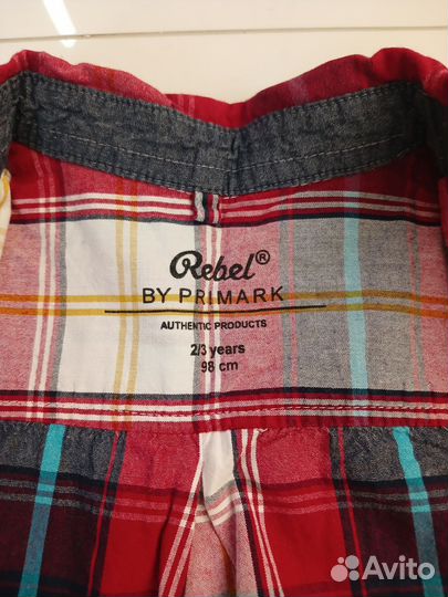 Рубашка для мальчика с коротким рукавом 98