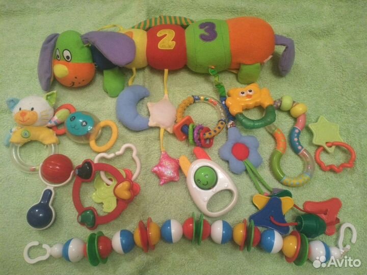 Игрушки погремушки пакетом бу