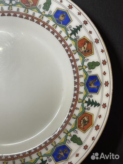 Тарелка. Братья Корниловы. Билибин