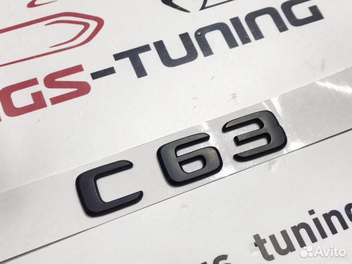 Шильдик C63 Black на Mercedes C-Class