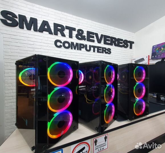 Игровой пк Мощный 7500F+RTX 3080+32GB Гарантия Рас