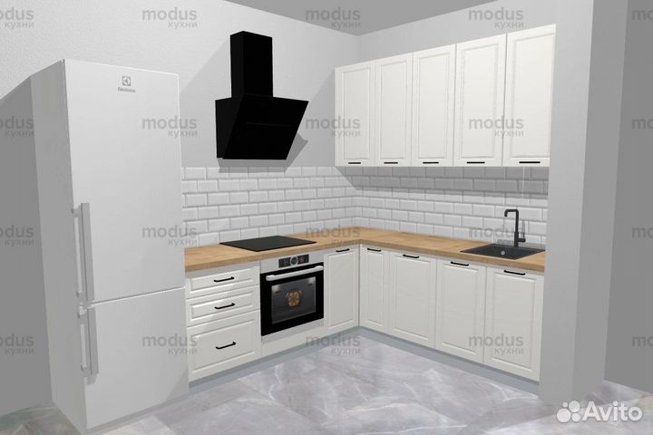 Проект кухни в цвете бесплатно