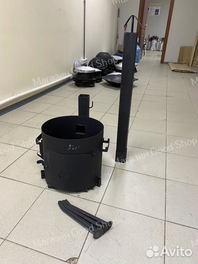 Печь под казан 6-8л с трубой