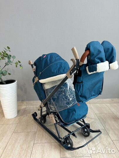 Детские санки на Колесах Ника 7-8К