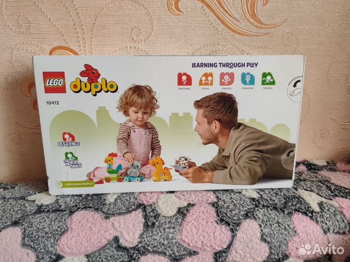 Новый Lego duplo 10412 поезд животных