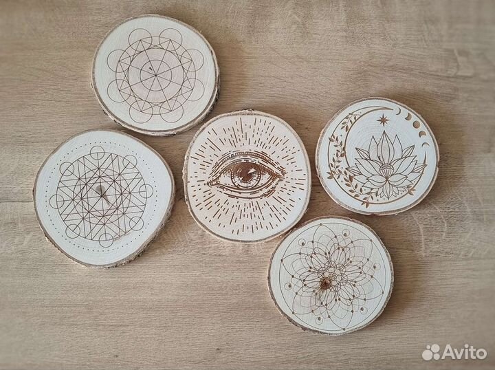 Подставки из спила дерева