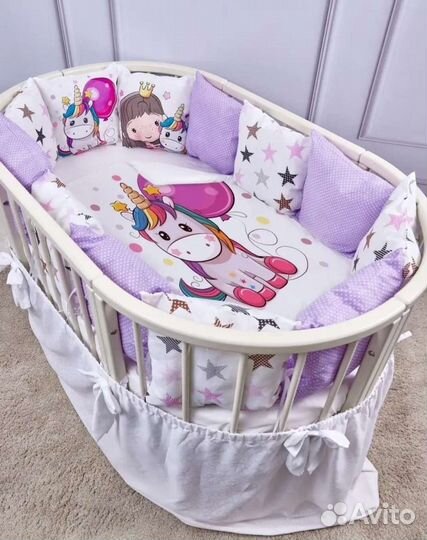 Бортики в детскую кроватку новые