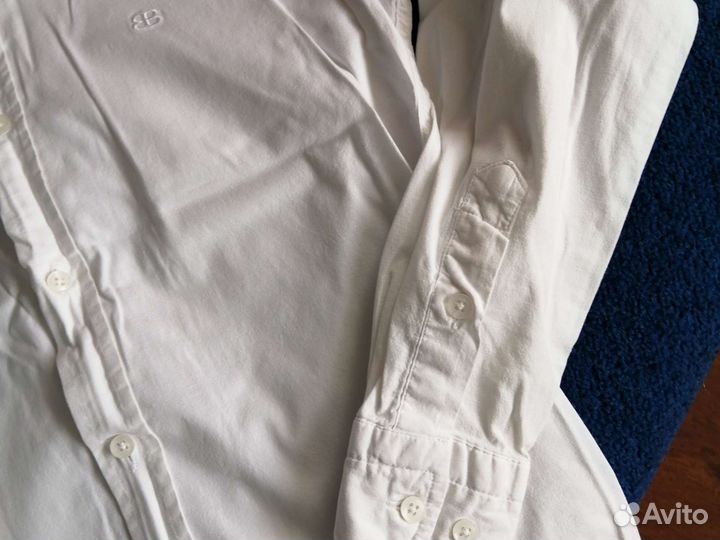 Рубашка белая на мальчика 152 158