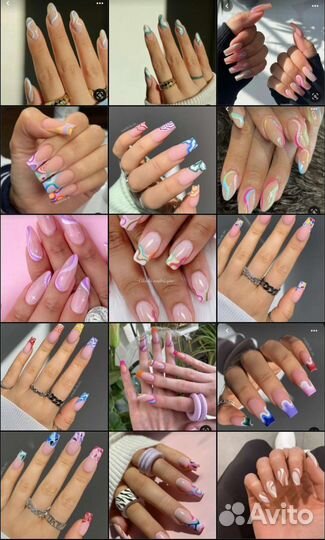 Слайдеры, наклейки для ногтей