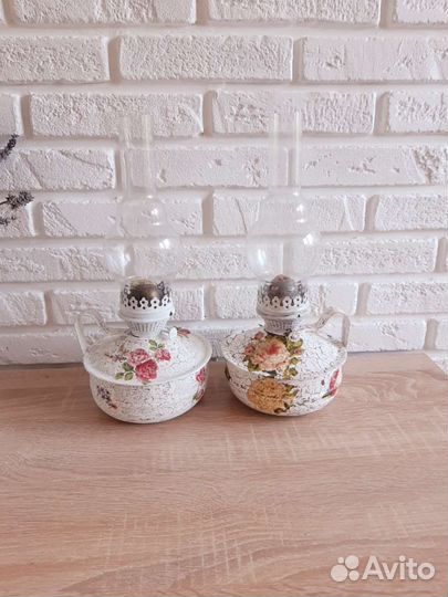 Керасиновая лампа прованс времен СССР