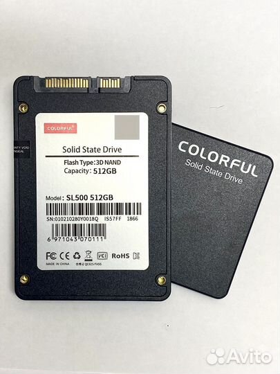 Ssd накопитель, Colorful, Adata, 256-512 гб