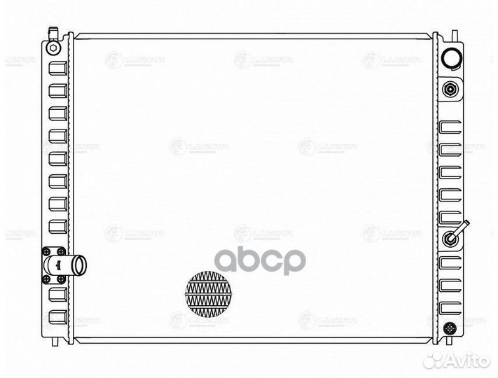 Радиатор infiniti FX 5.0 A/T 08- LRc 14F0A luzar